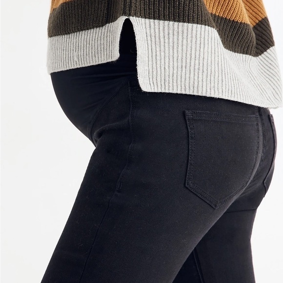 Madewell maternity over the belly skinny jeans lunar wash tencel denim - Picture 3 of 9